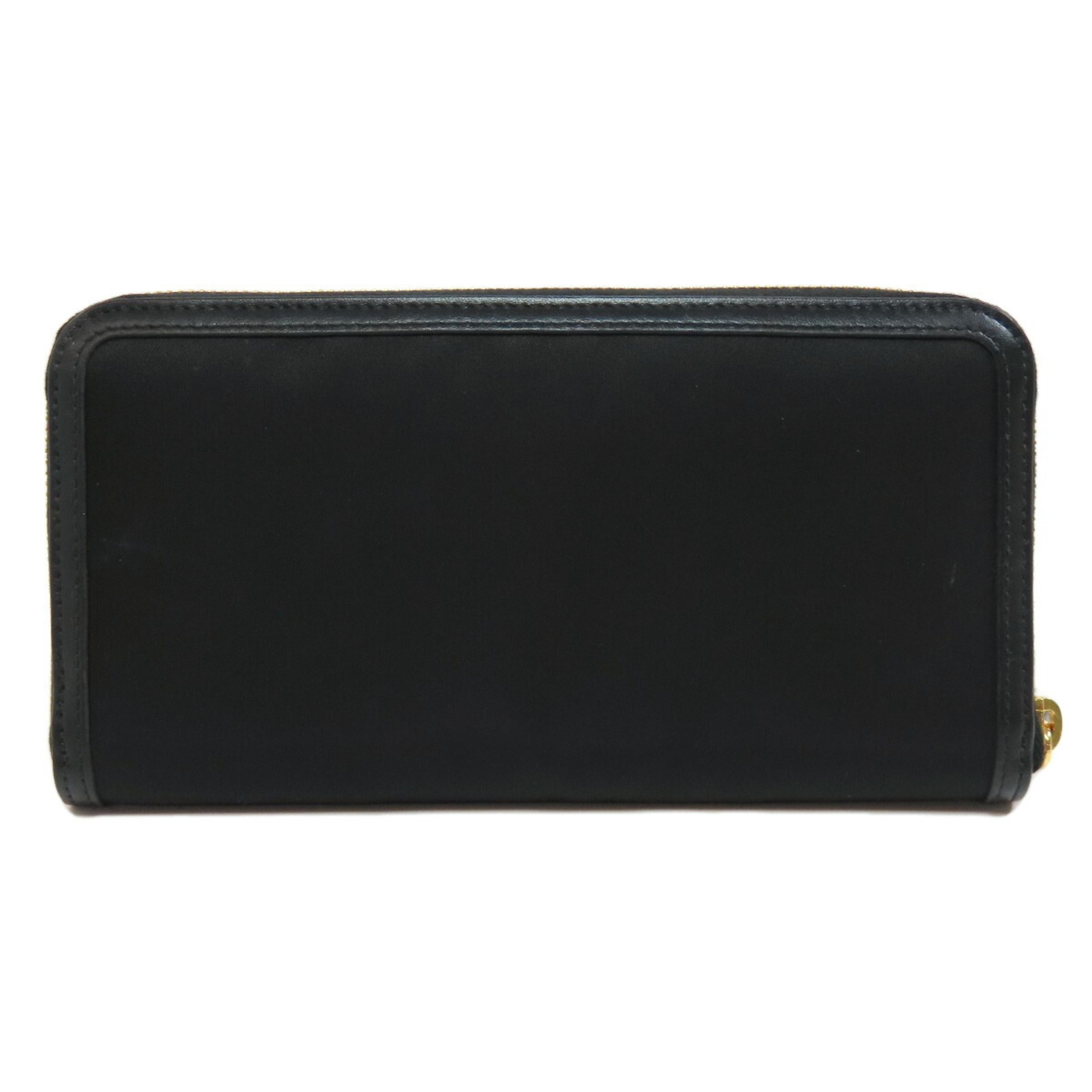 Prada metal fittings long wallet nylon material women's PRADA