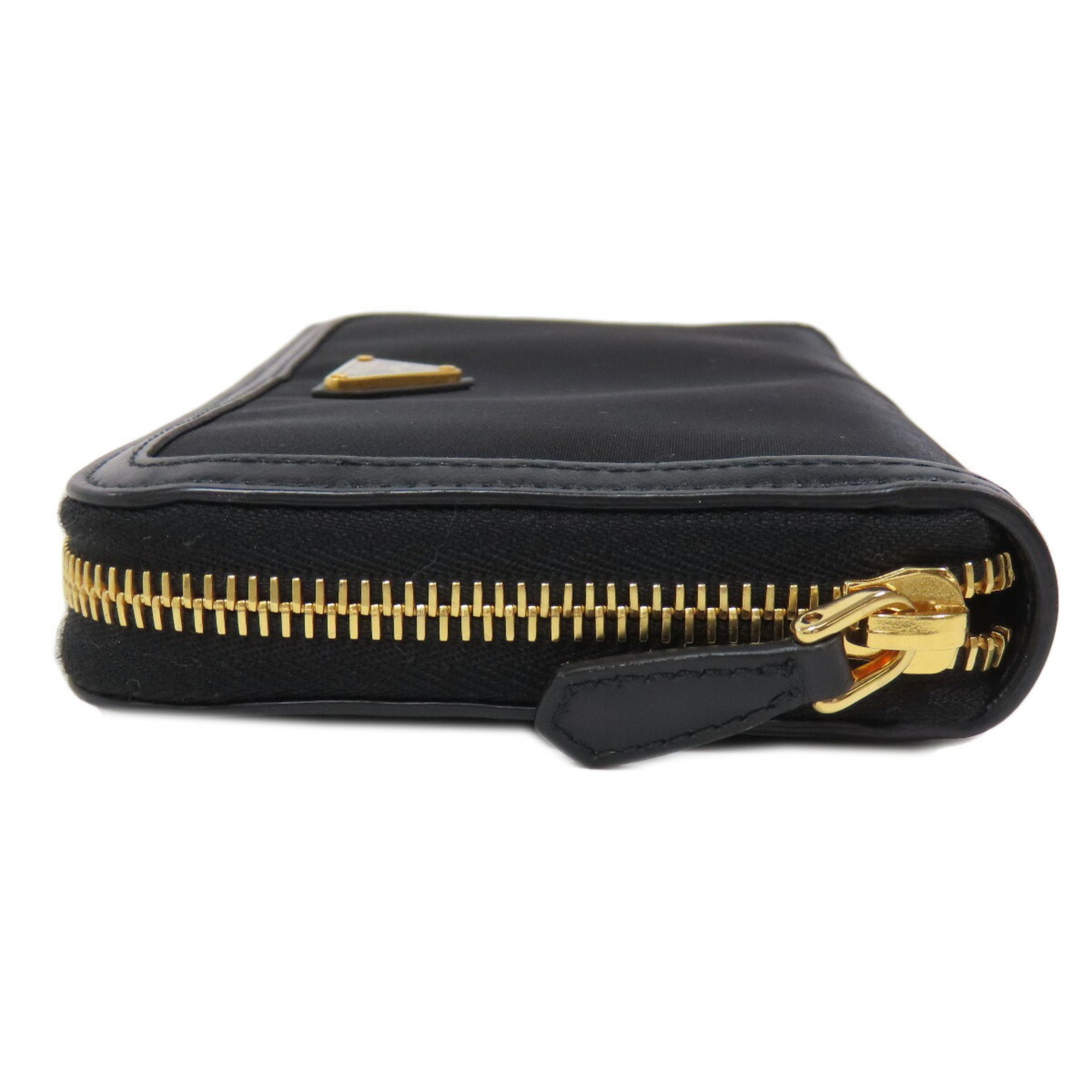 Prada metal fittings long wallet nylon material women's PRADA