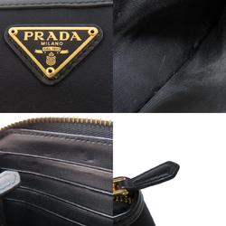 Prada metal fittings long wallet nylon material women's PRADA