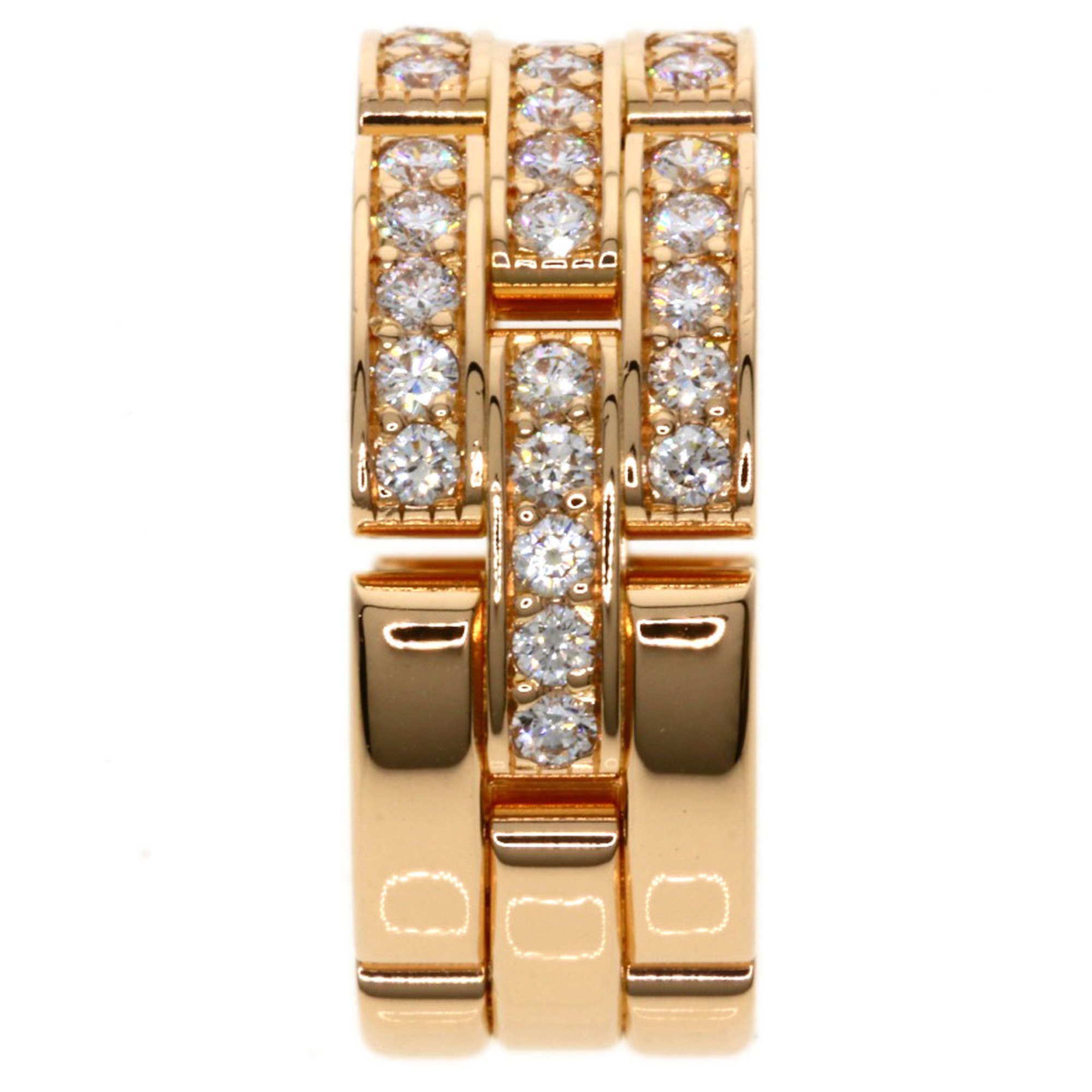 Cartier Panthere Half Diamond #51 Ring, 18K Pink Gold, Women's, CARTIER