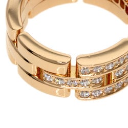 Cartier Panthere Half Diamond #51 Ring, 18K Pink Gold, Women's, CARTIER