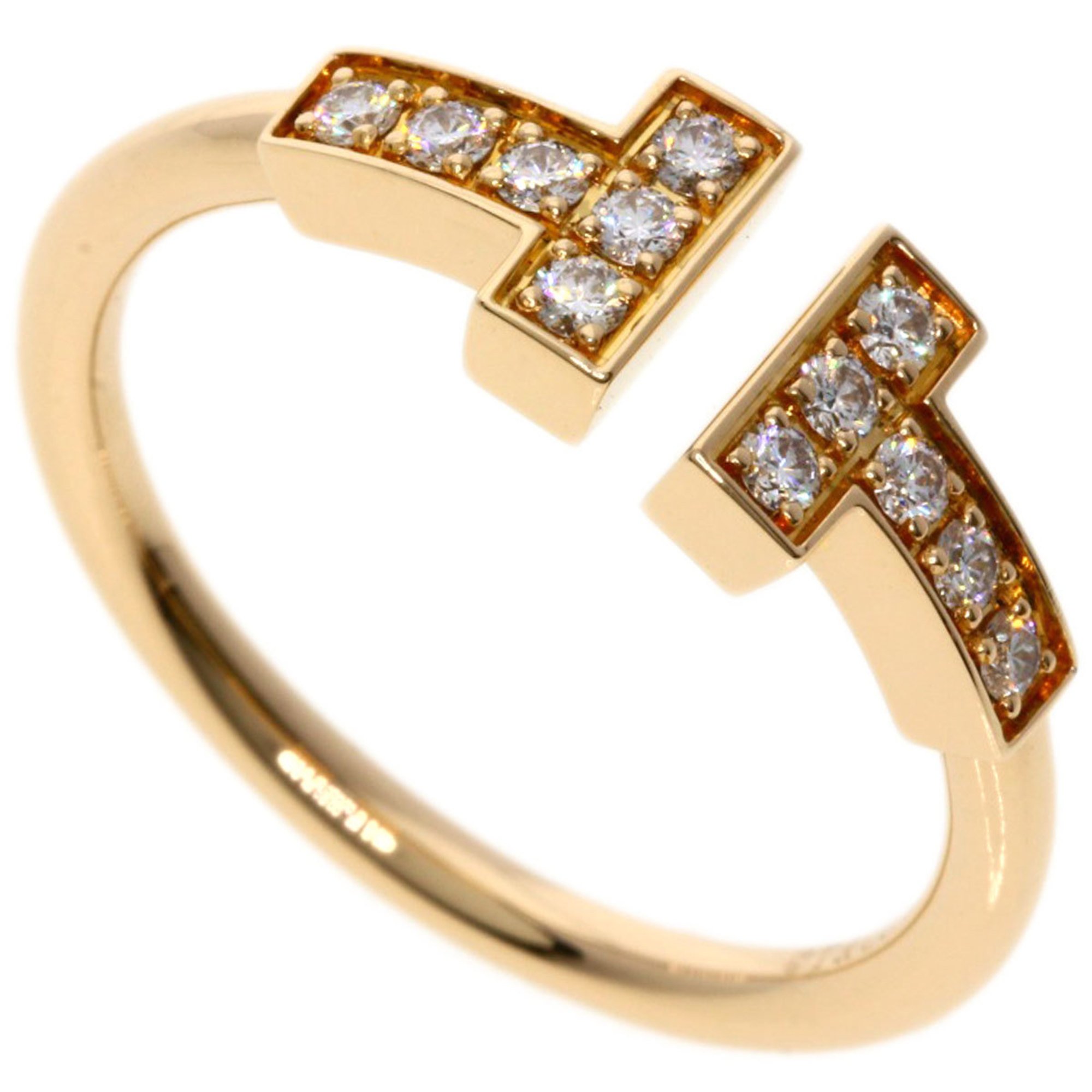 Tiffany T-wire diamond ring, 18k pink gold, for women, TIFFANY&Co.