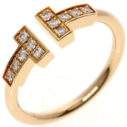 Tiffany T-wire diamond ring, 18k pink gold, for women, TIFFANY&Co.