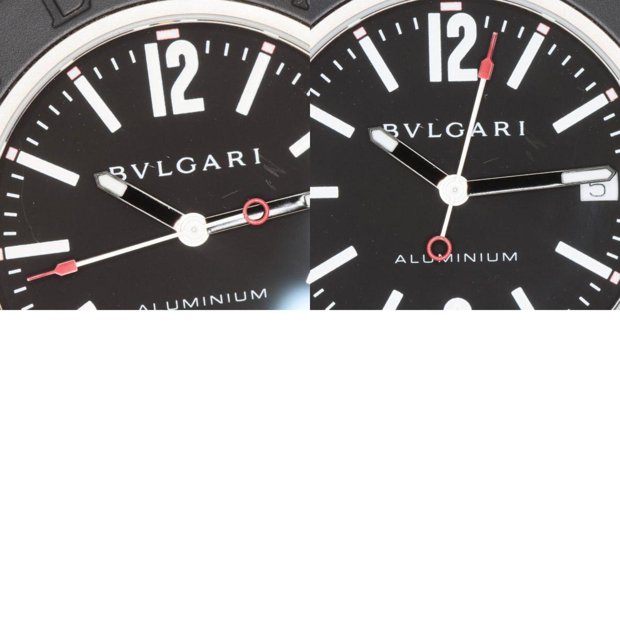 BVLGARI BB40AT Alum Watch Rubber Men's