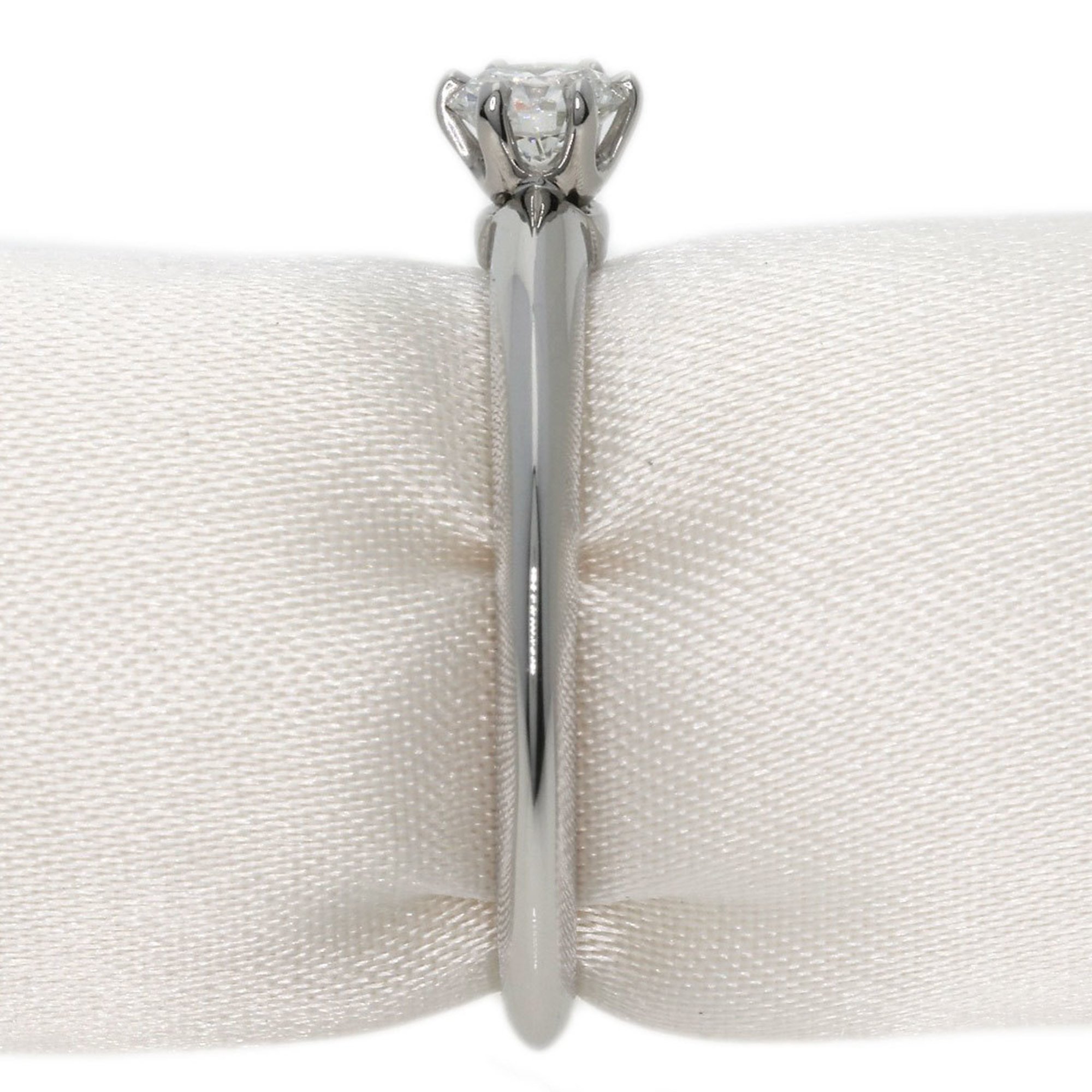 Tiffany Solitaire Knife Edge Diamond Ring, Platinum PT950, Women's, TIFFANY&Co.