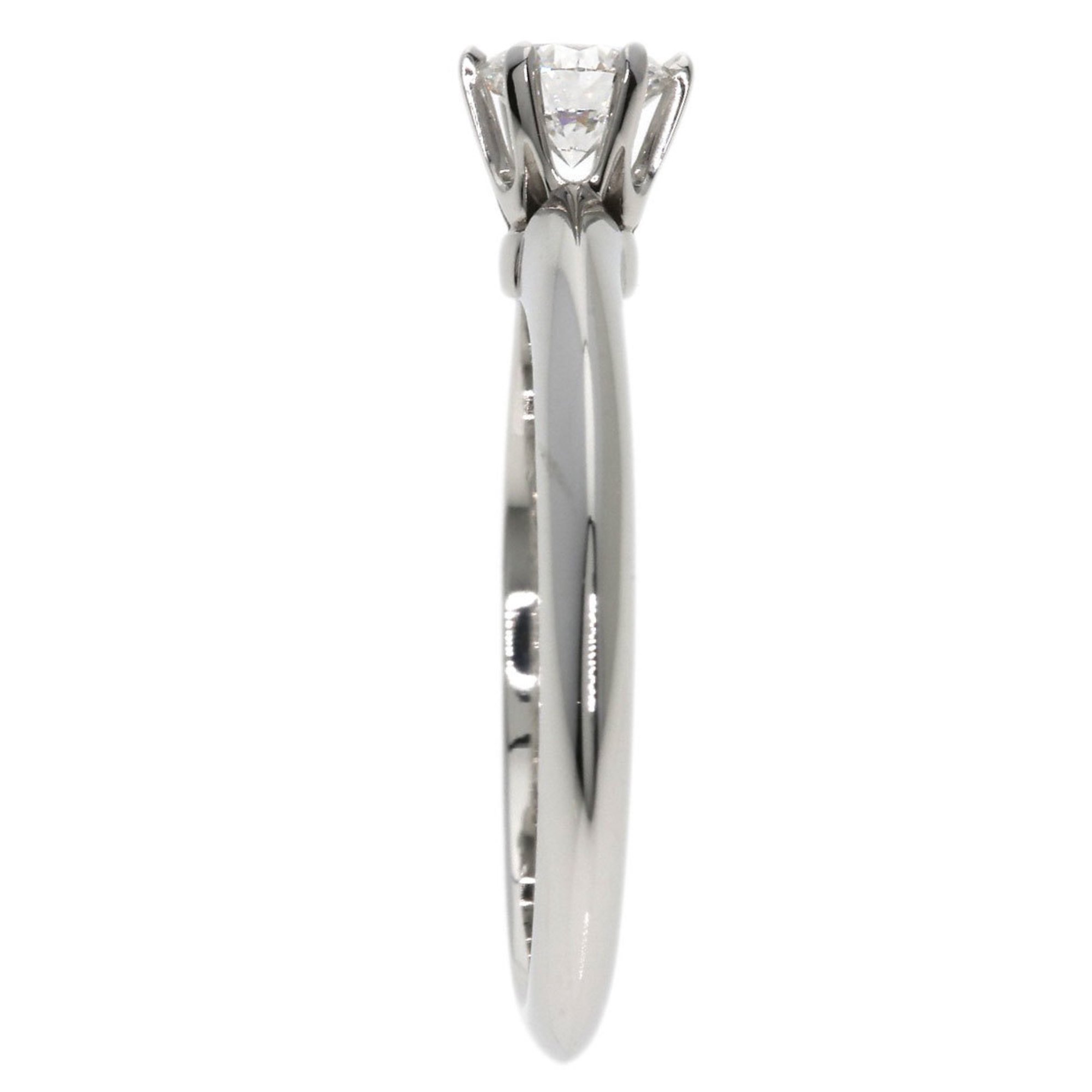 Tiffany Solitaire Knife Edge Diamond Ring, Platinum PT950, Women's, TIFFANY&Co.