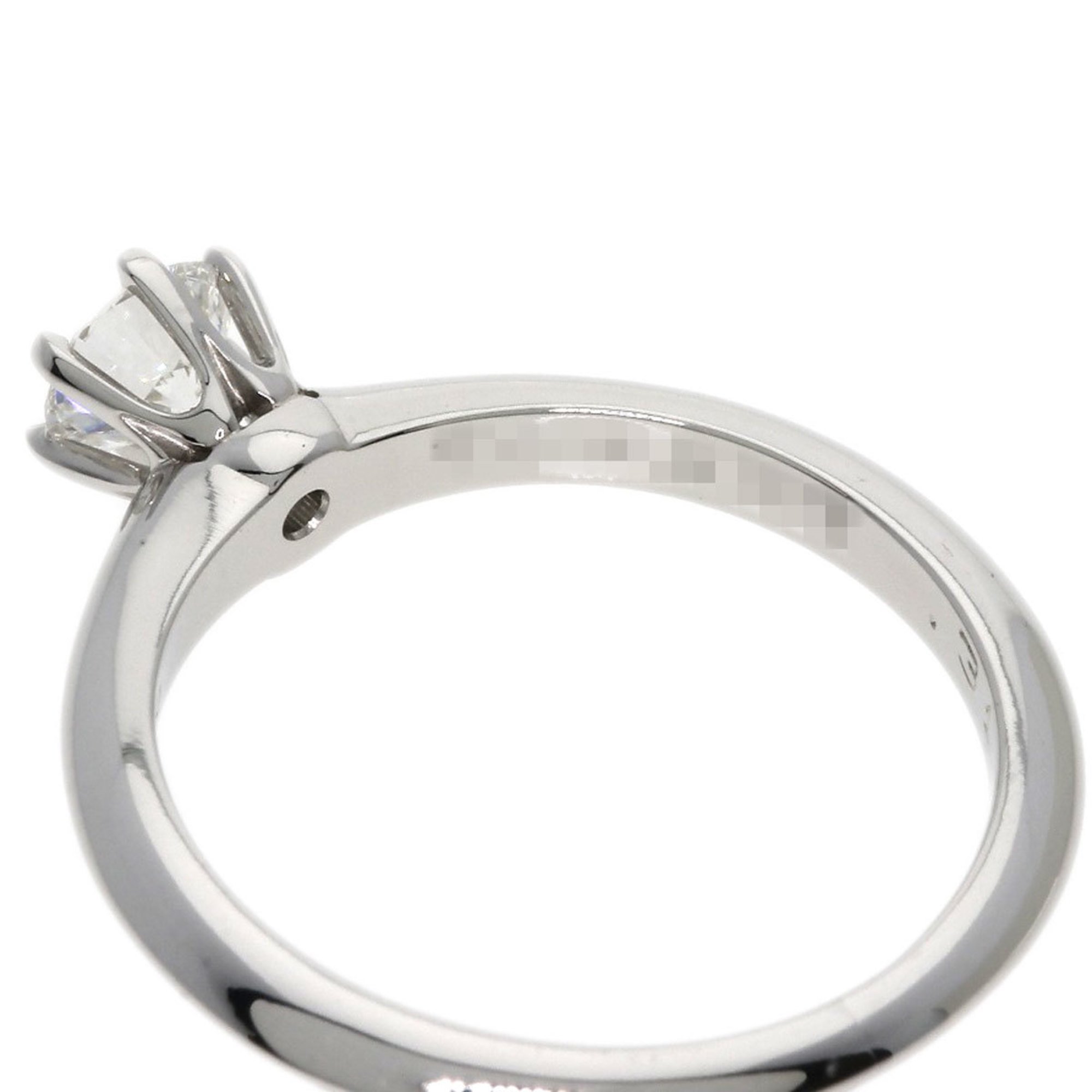 Tiffany Solitaire Knife Edge Diamond Ring, Platinum PT950, Women's, TIFFANY&Co.