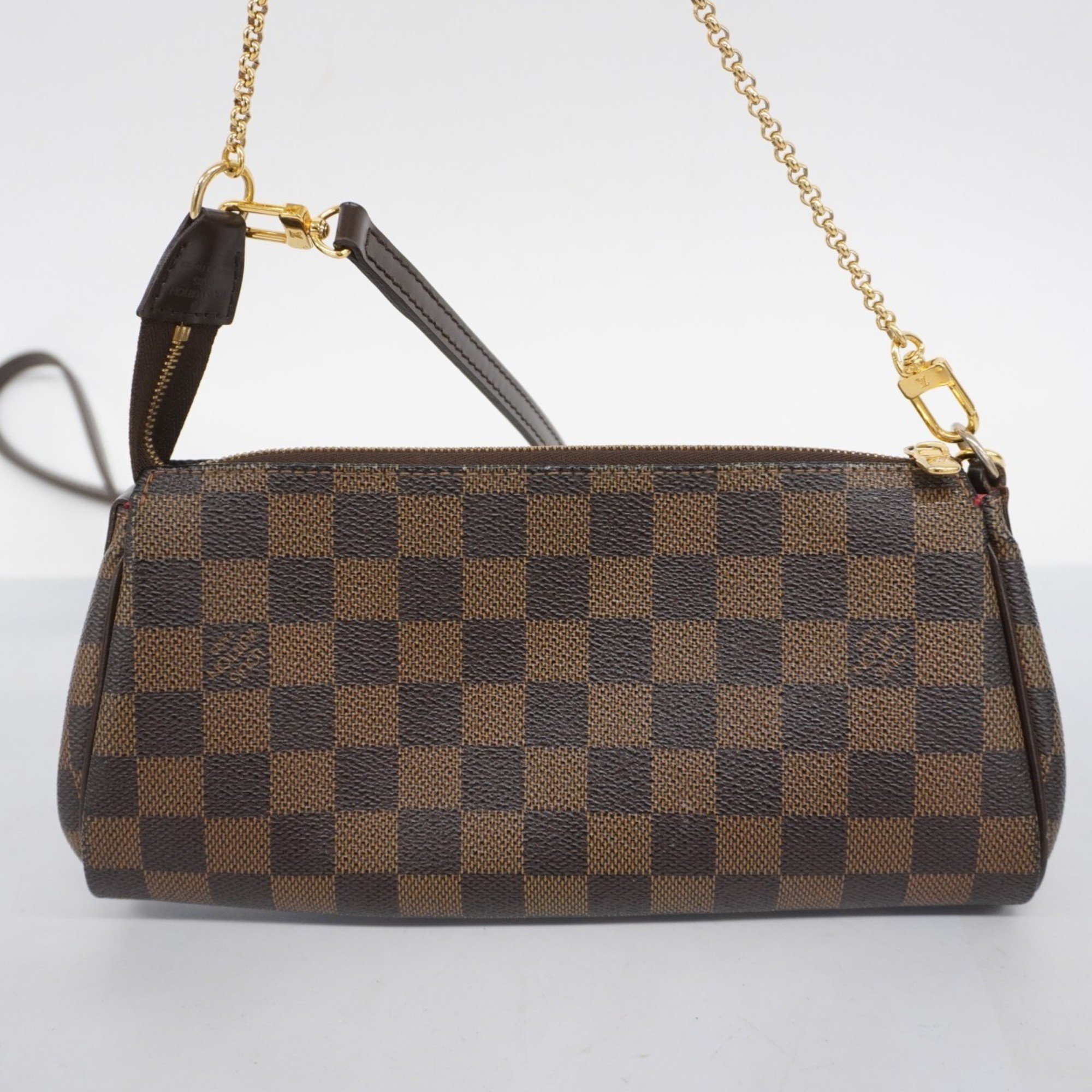 Louis Vuitton Shoulder Bag Damier Eva N55213 Ebene Ladies