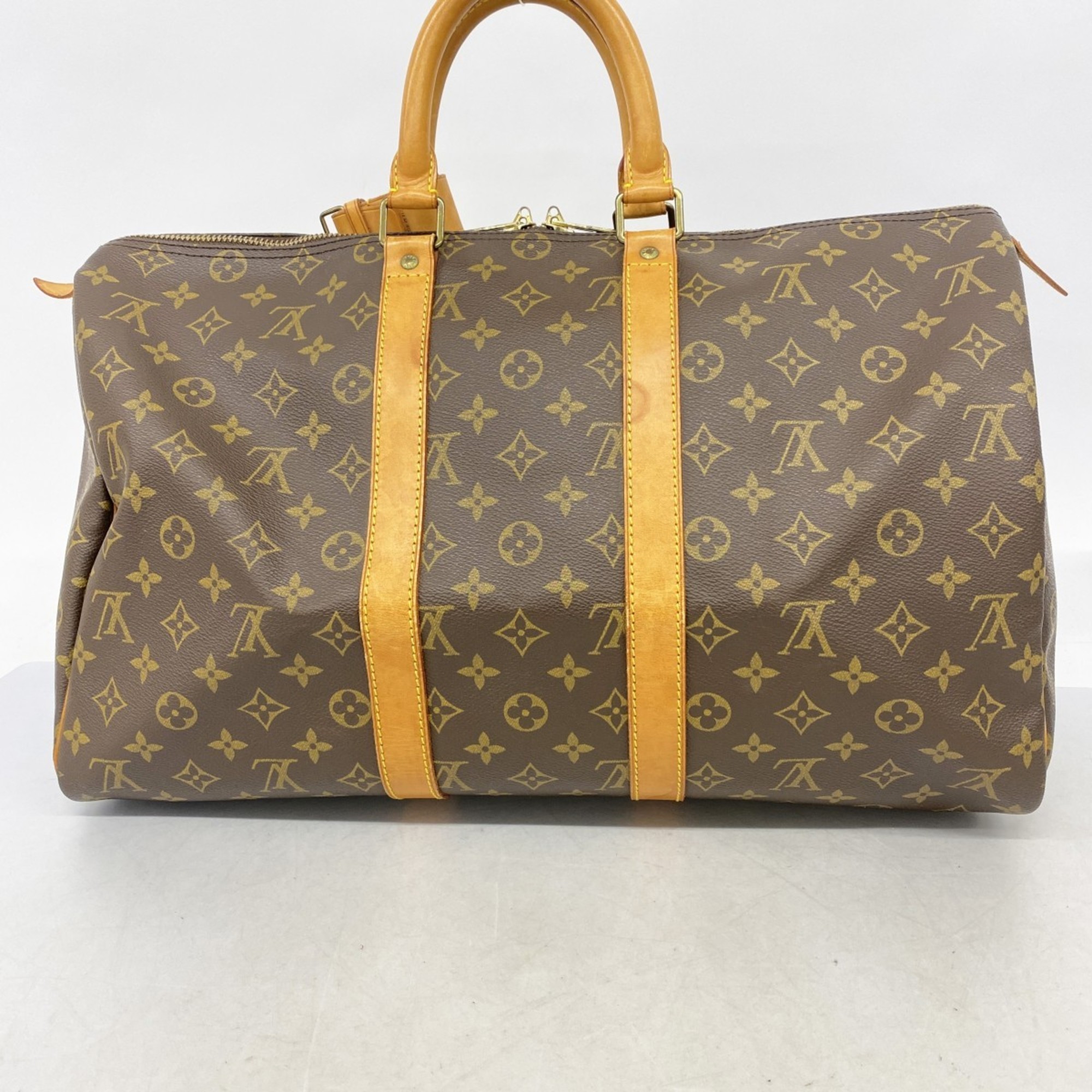 Louis Vuitton Boston Bag Monogram Keepall 45 M41428 Brown Men's Women's