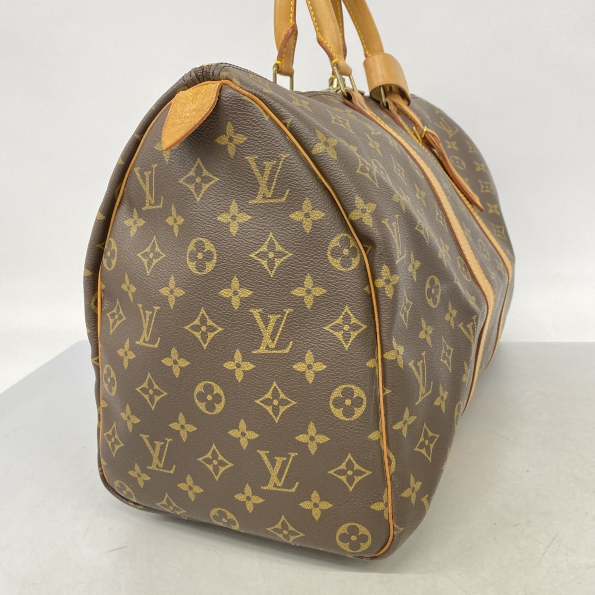 Louis Vuitton Boston Bag Monogram Keepall 45 M41428 Brown Men's Women's