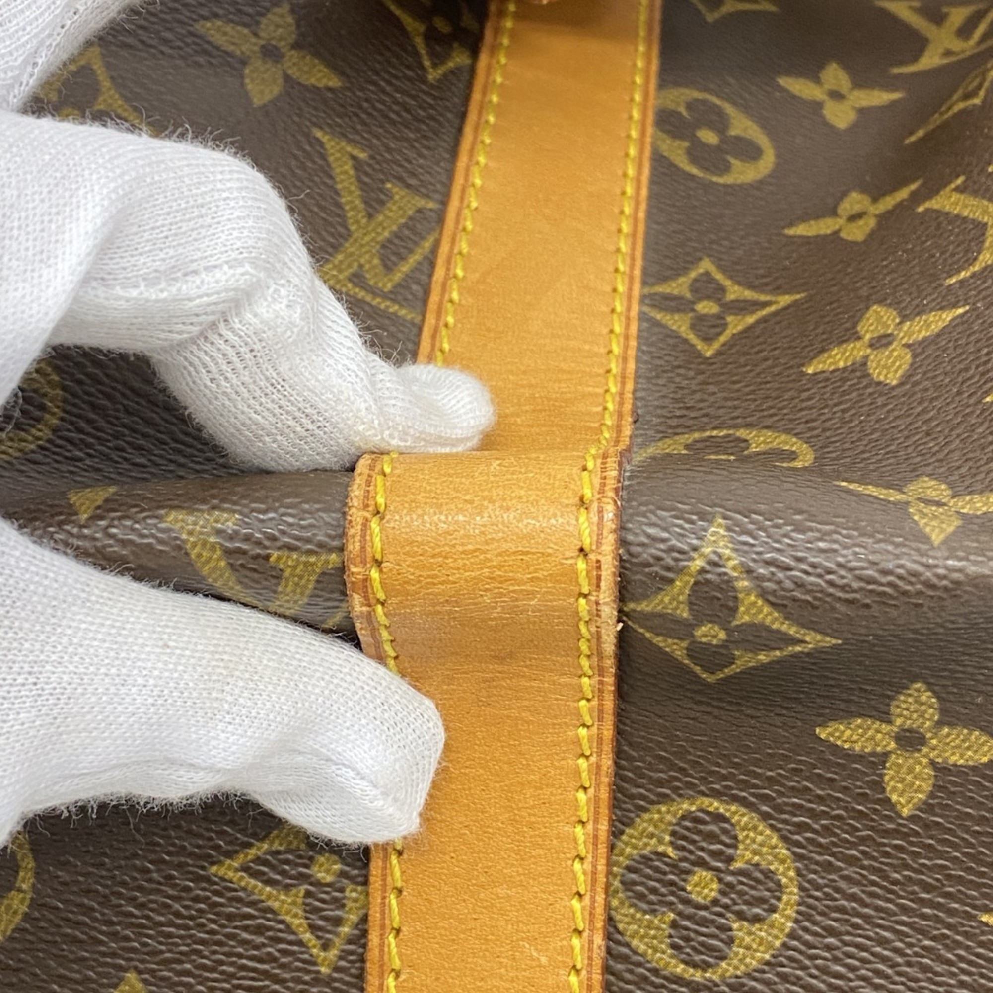 Louis Vuitton Boston Bag Monogram Keepall 45 M41428 Brown Men's Women's