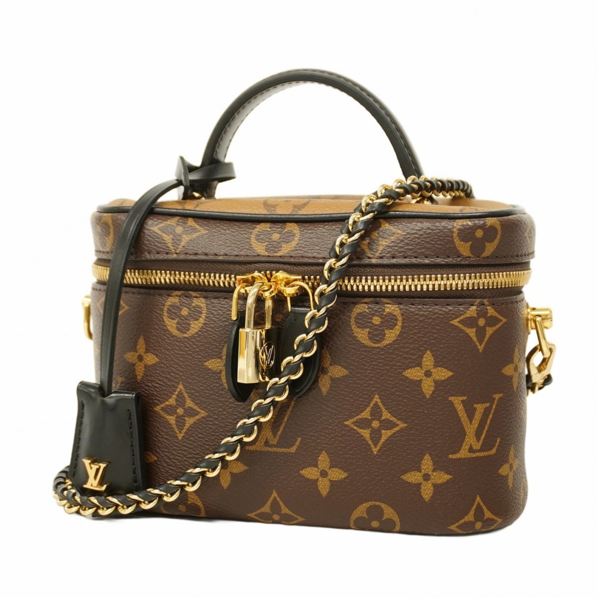 Louis Vuitton Shoulder Bag Monogram Reverse Vanity NV M45165 Brown Women's