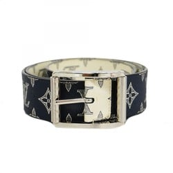 Louis Vuitton Belt Monogram Savannah Reversible Chapman Brothers MP010T Navy White Men's