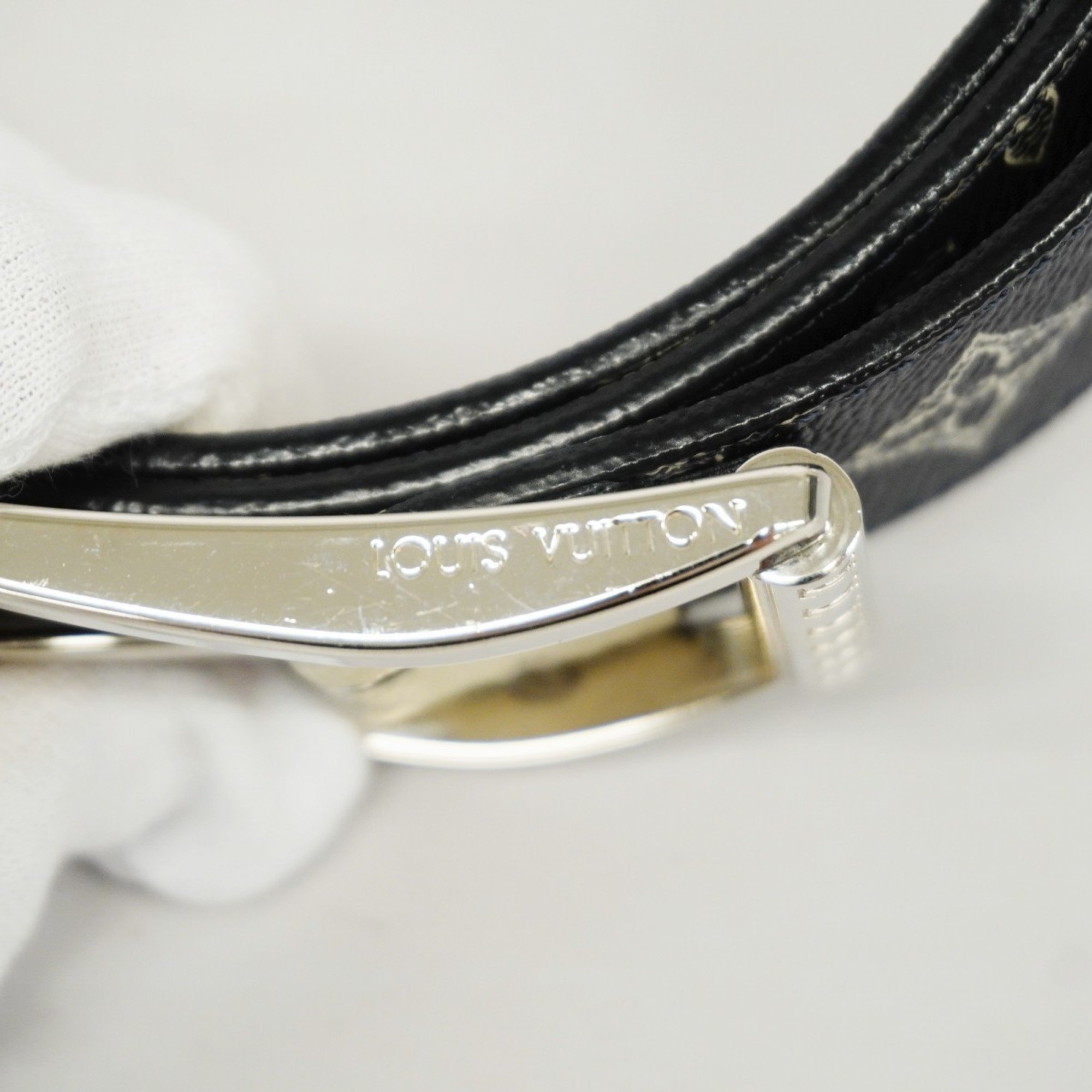 Louis Vuitton Belt Monogram Savannah Reversible Chapman Brothers MP010T Navy White Men's