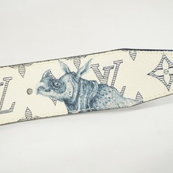 Louis Vuitton Belt Monogram Savannah Reversible Chapman Brothers MP010T Navy White Men's