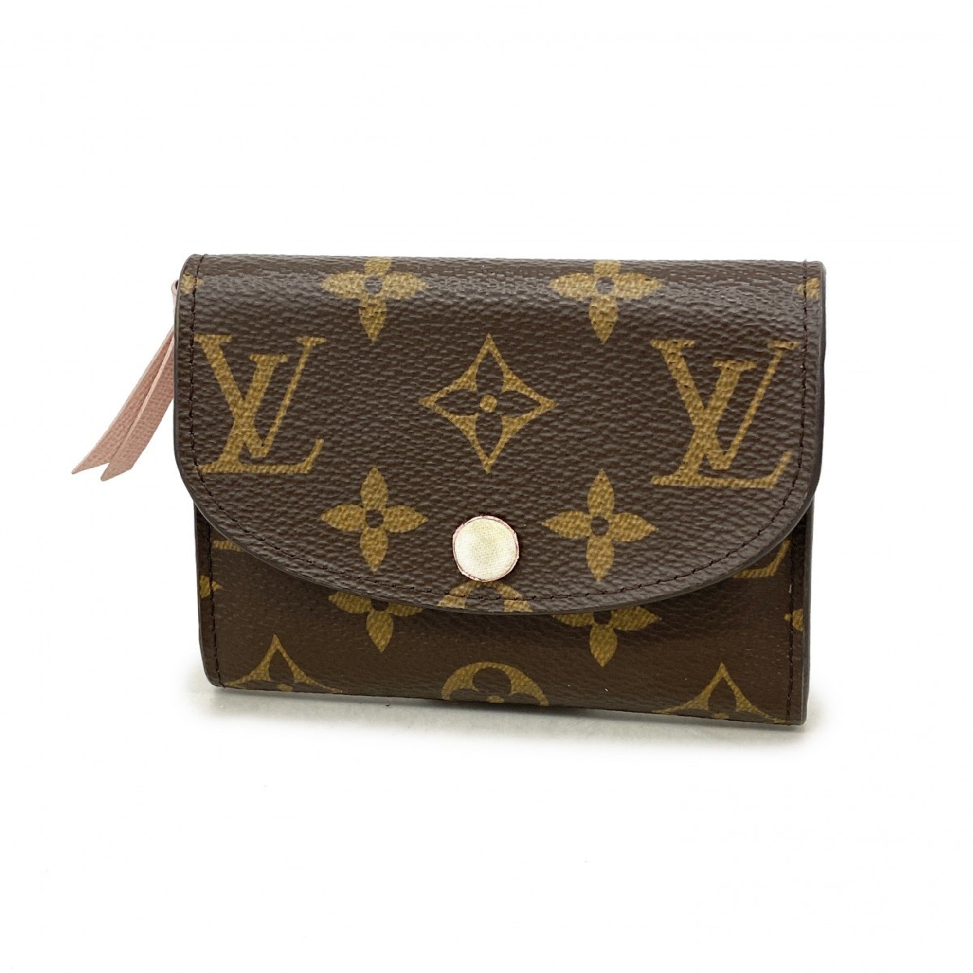 Louis Vuitton Wallet/Coin Case Monogram Porto Monnaie Rose M62361 Brown Ballerine Ladies