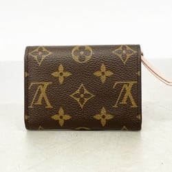 Louis Vuitton Wallet/Coin Case Monogram Porto Monnaie Rose M62361 Brown Ballerine Ladies