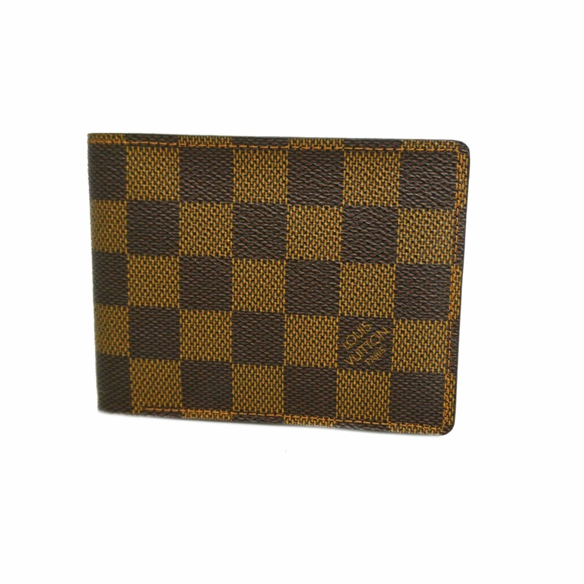 Louis Vuitton Wallet Damier Portefeuille Multiple N60895 Ebene Men's