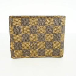 Louis Vuitton Wallet Damier Portefeuille Multiple N60895 Ebene Men's