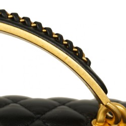 Chanel Handbag Boy Lambskin Black Ladies