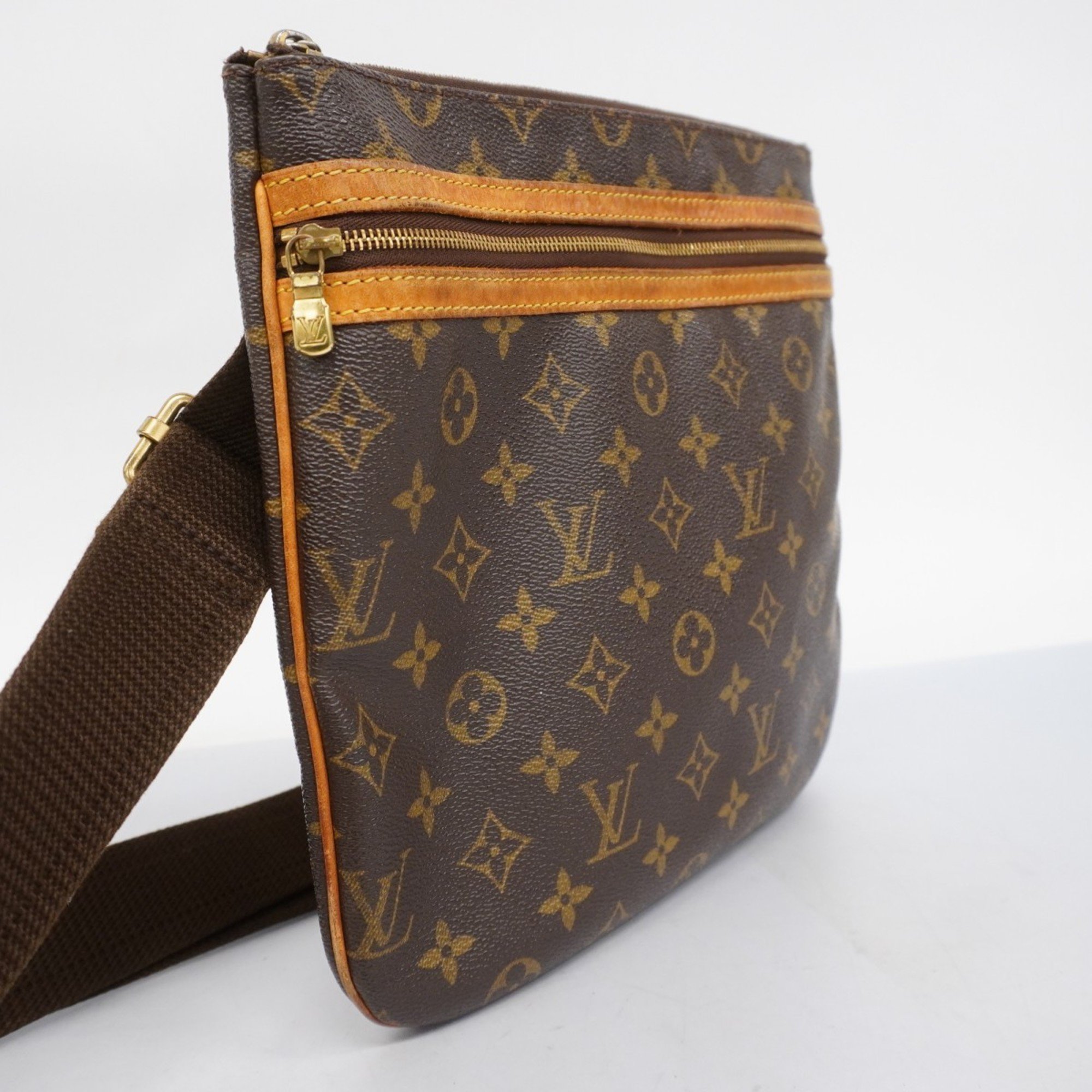 Louis Vuitton Shoulder Bag Monogram Pochette Bosphore M40044 Brown Ladies