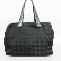 Chanel Tote Bag New Travel Nylon Black Champagne Ladies