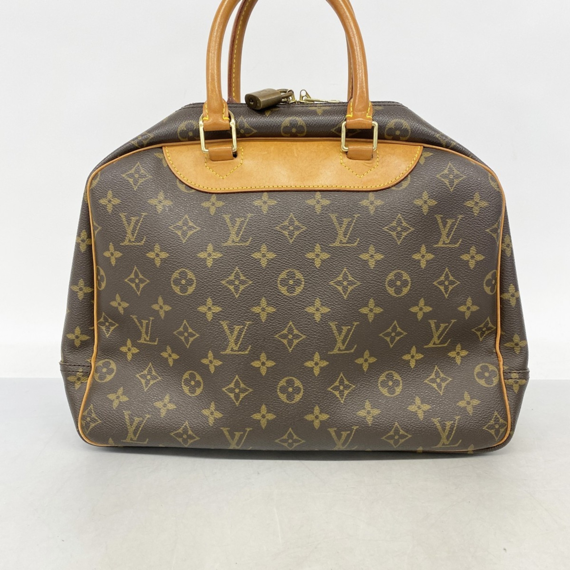 Louis Vuitton Handbag Monogram Deauville M47270 Brown Ladies