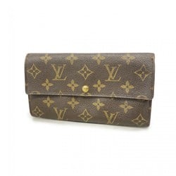 Louis Vuitton Long Wallet Monogram Porto Monnaie Credit M61725 Brown Ladies