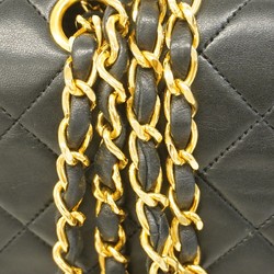 Chanel Shoulder Bag Matelasse Lambskin Black Women's