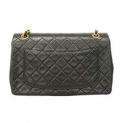 Chanel Shoulder Bag Matelasse Lambskin Black Women's