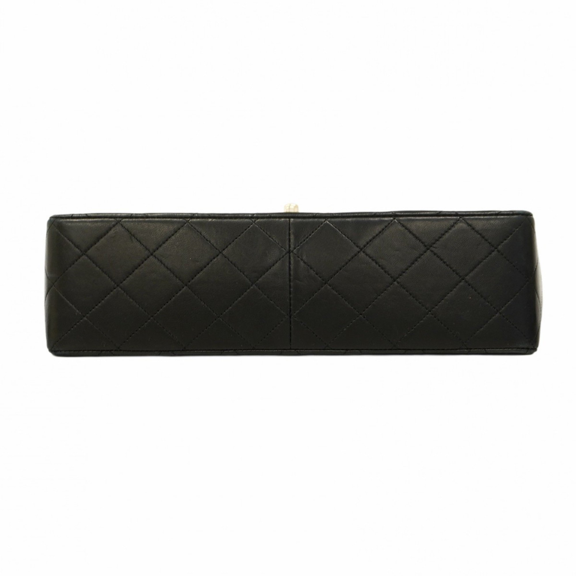 Chanel Shoulder Bag Matelasse Lambskin Black Women's