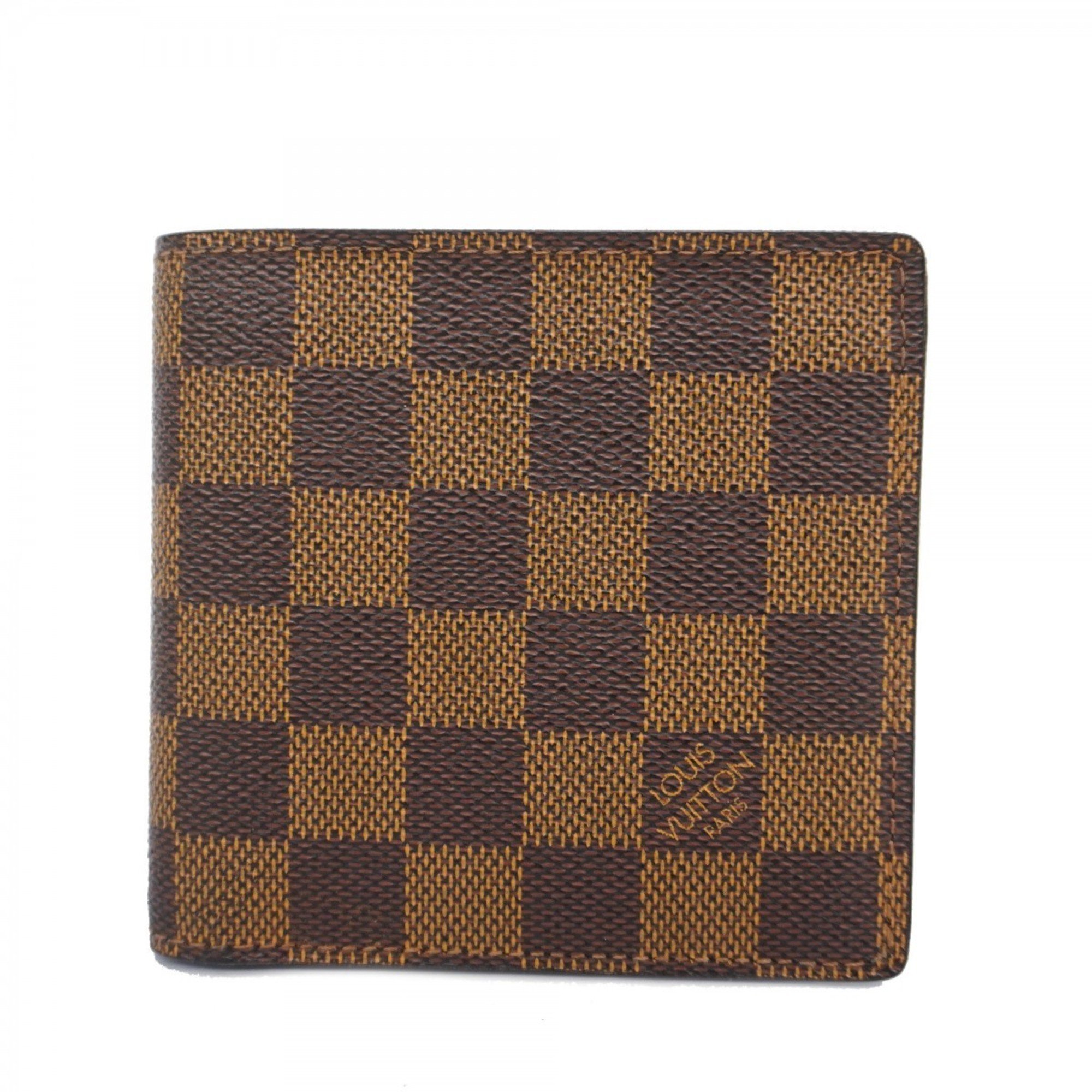 Louis Vuitton Wallet Damier Portefeuille Marco N61675 Ebene Men's