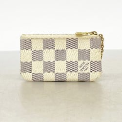 Louis Vuitton Wallet/Coin Case Damier Azur Pochette Cle N62659 White Men's Women's