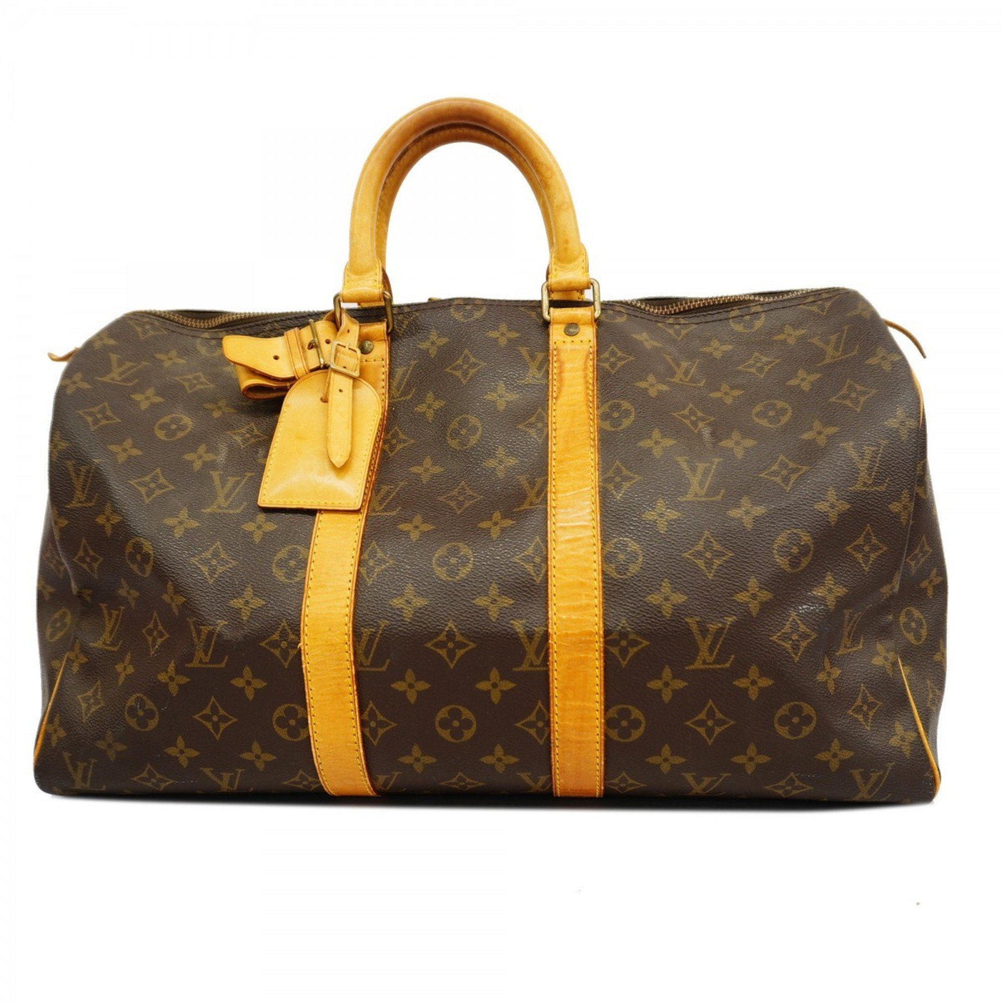 Louis Vuitton Boston Bag Monogram Keepall 45 M41428 Brown Men's Women's