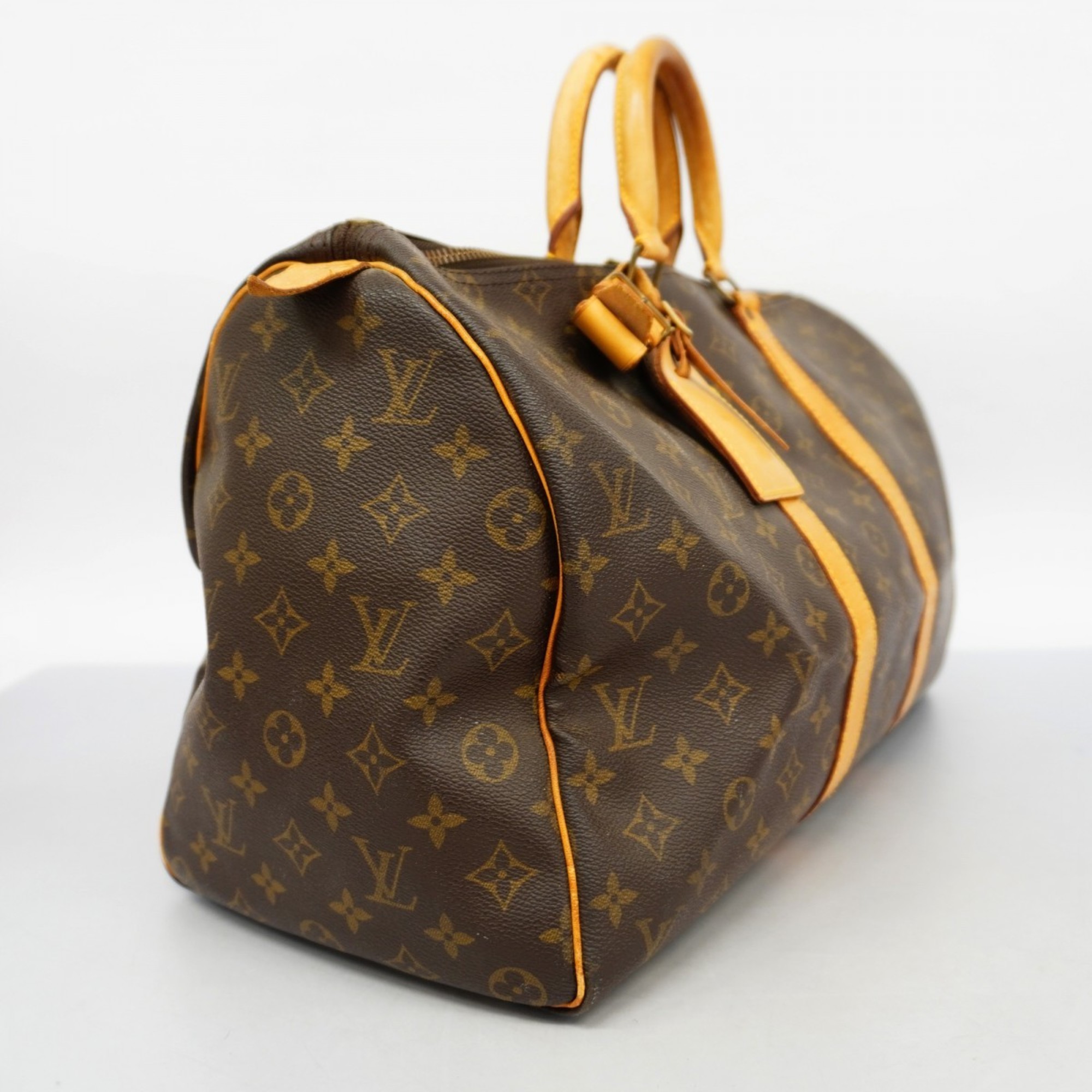 Louis Vuitton Boston Bag Monogram Keepall 45 M41428 Brown Men's Women's