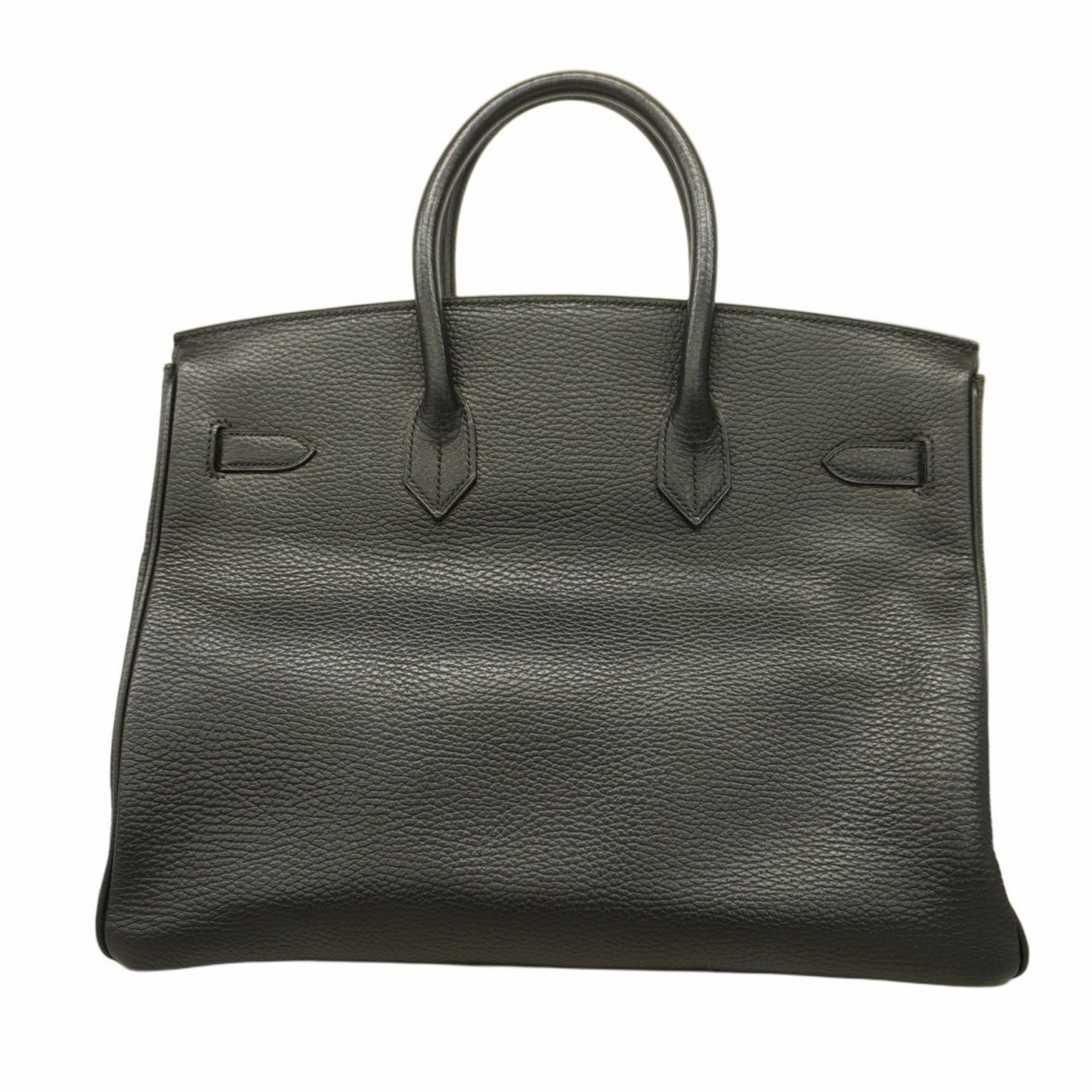 Hermes handbag Birkin 35 Ardennes black F stamped ladies