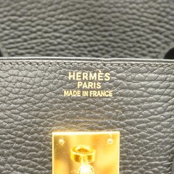 Hermes handbag Birkin 35 Ardennes black F stamped ladies