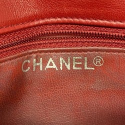 Chanel Waist Bag Matelasse Lambskin Red Women's