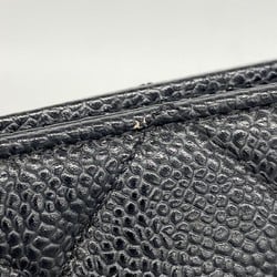 Chanel Tote Bag Reproduction Caviar Skin Black Women's