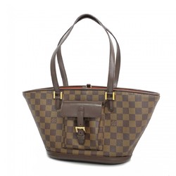 Louis Vuitton Shoulder Bag Damier Manosque PM N51121 Ebene Women's