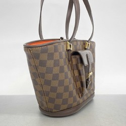 Louis Vuitton Shoulder Bag Damier Manosque PM N51121 Ebene Women's