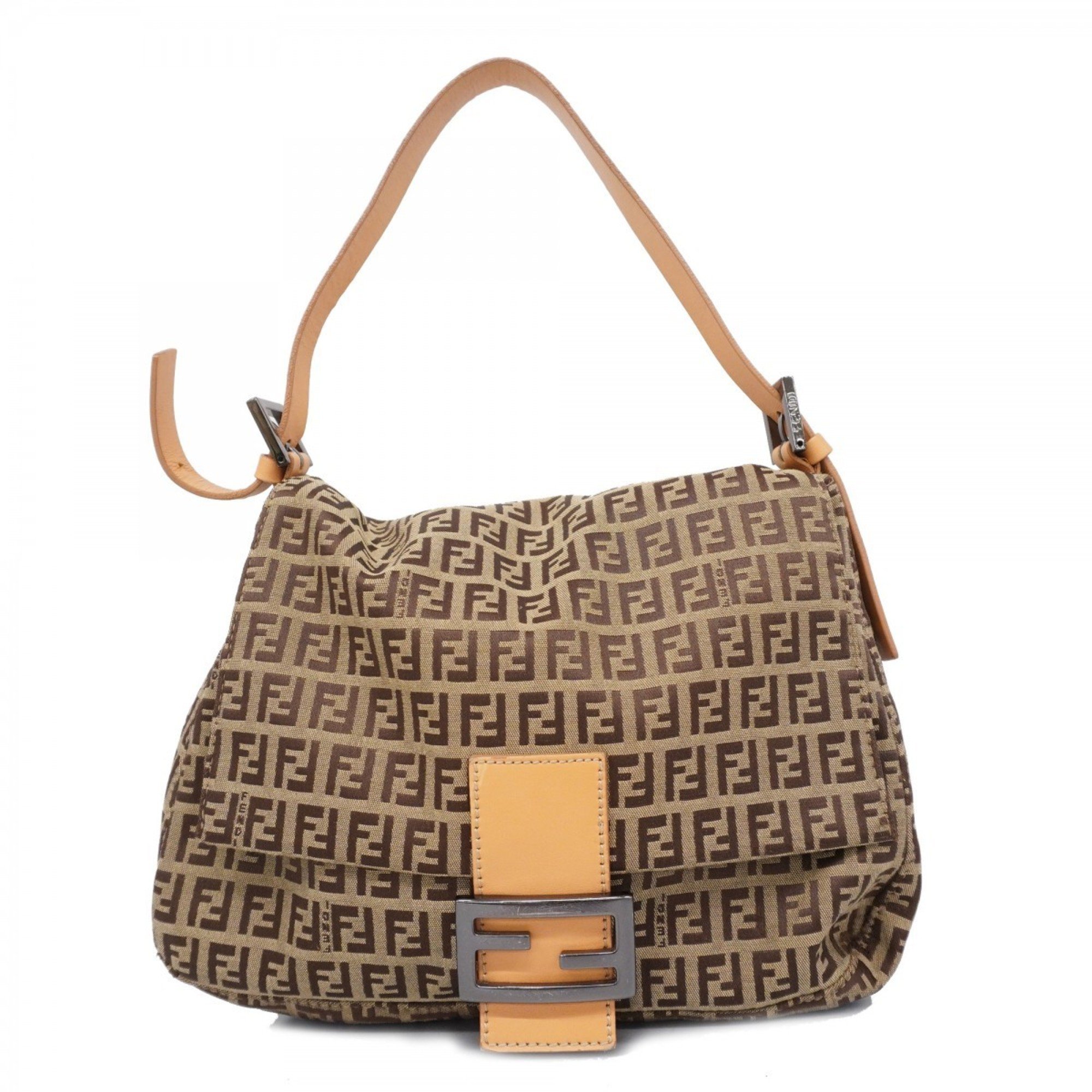 Fendi Zucchino handbag brown ladies