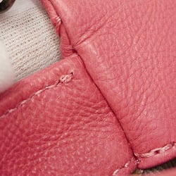 CHANEL Shoulder Bag Wild Stitch Leather Pink Women's