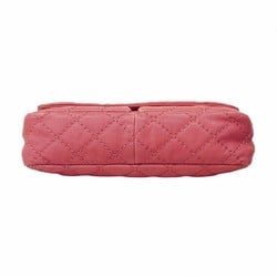 CHANEL Shoulder Bag Wild Stitch Leather Pink Women's