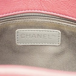 CHANEL Shoulder Bag Wild Stitch Leather Pink Women's