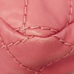 CHANEL Shoulder Bag Wild Stitch Leather Pink Women's