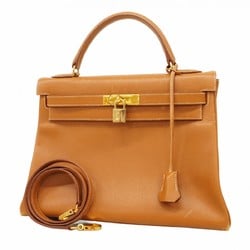 Hermes handbag Kelly 32 Cushvel gold A stamp ladies