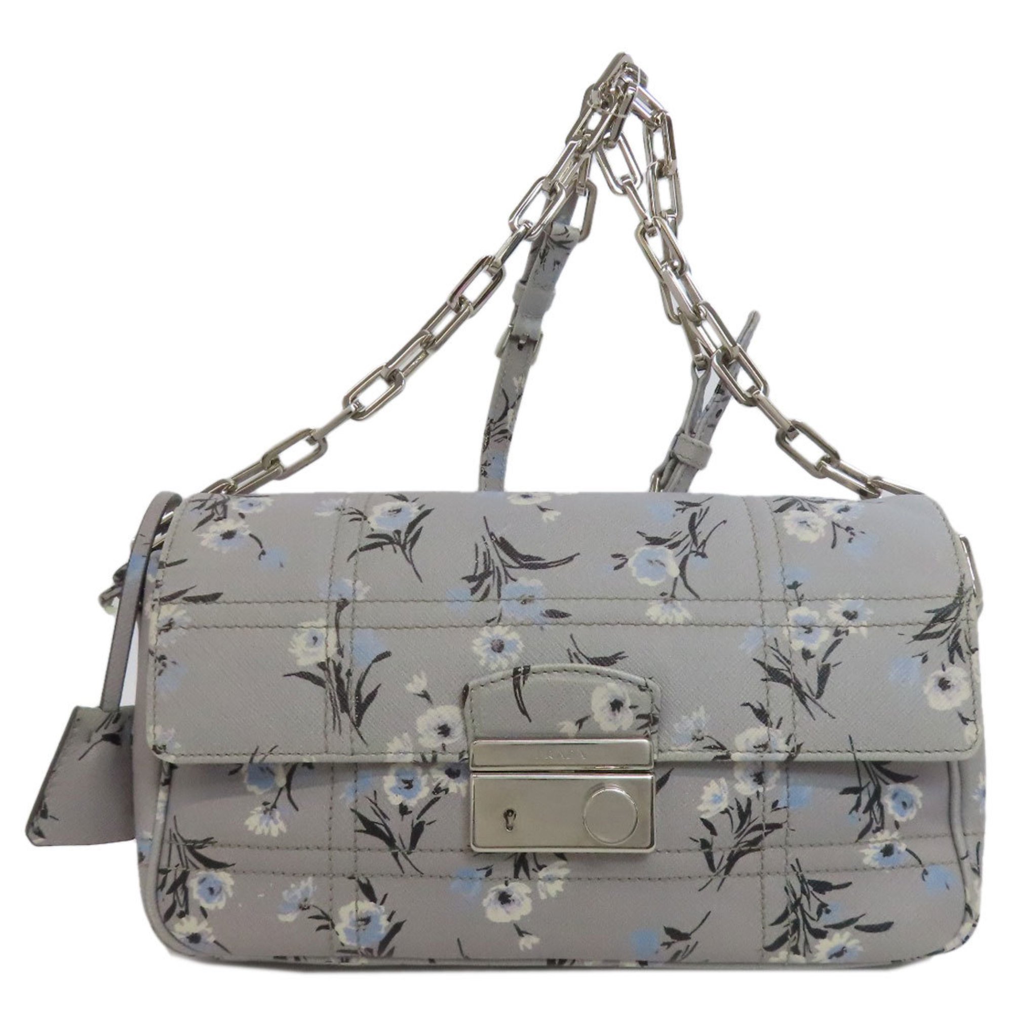 Prada Flower Motif Shoulder Bag for Women PRADA