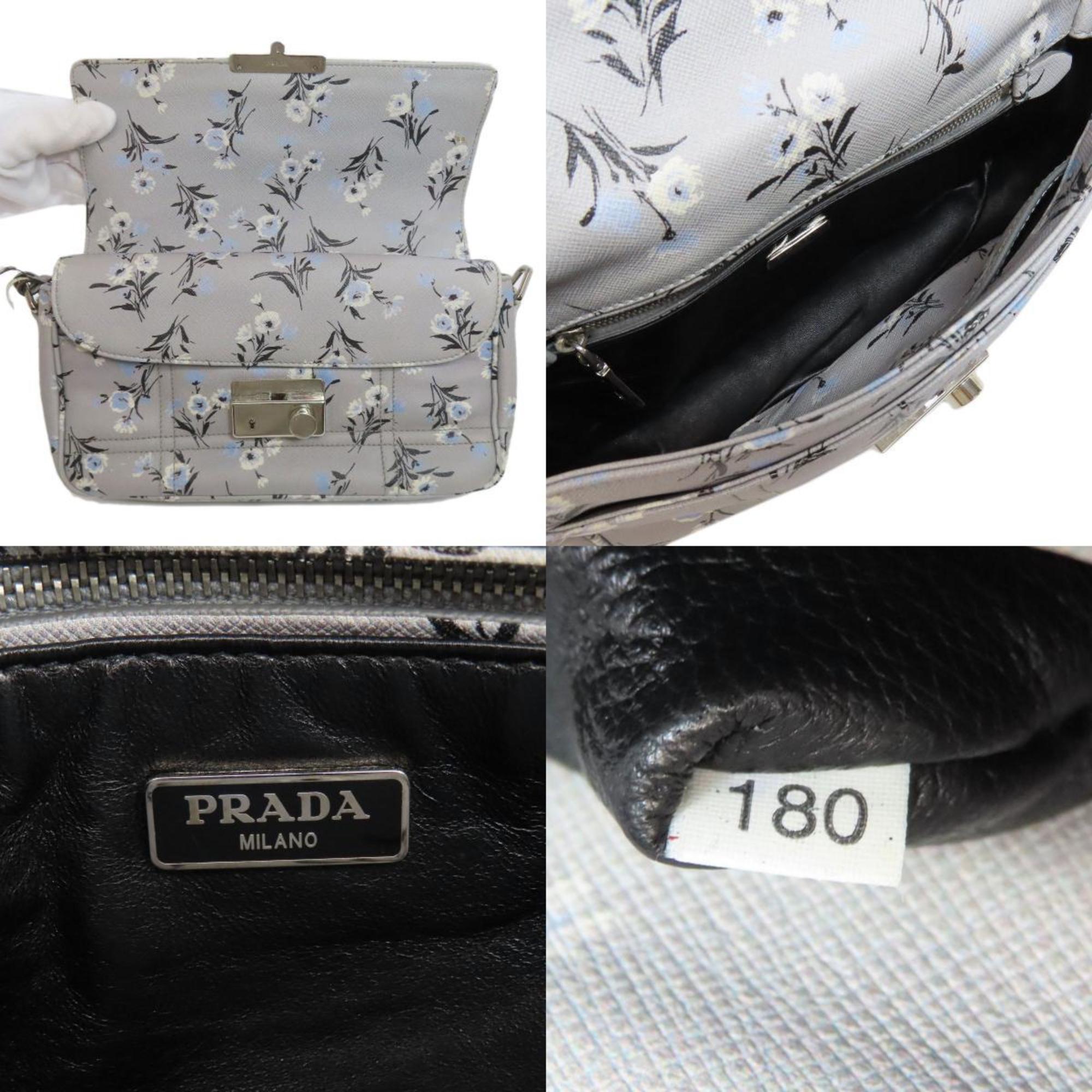 Prada Flower Motif Shoulder Bag for Women PRADA