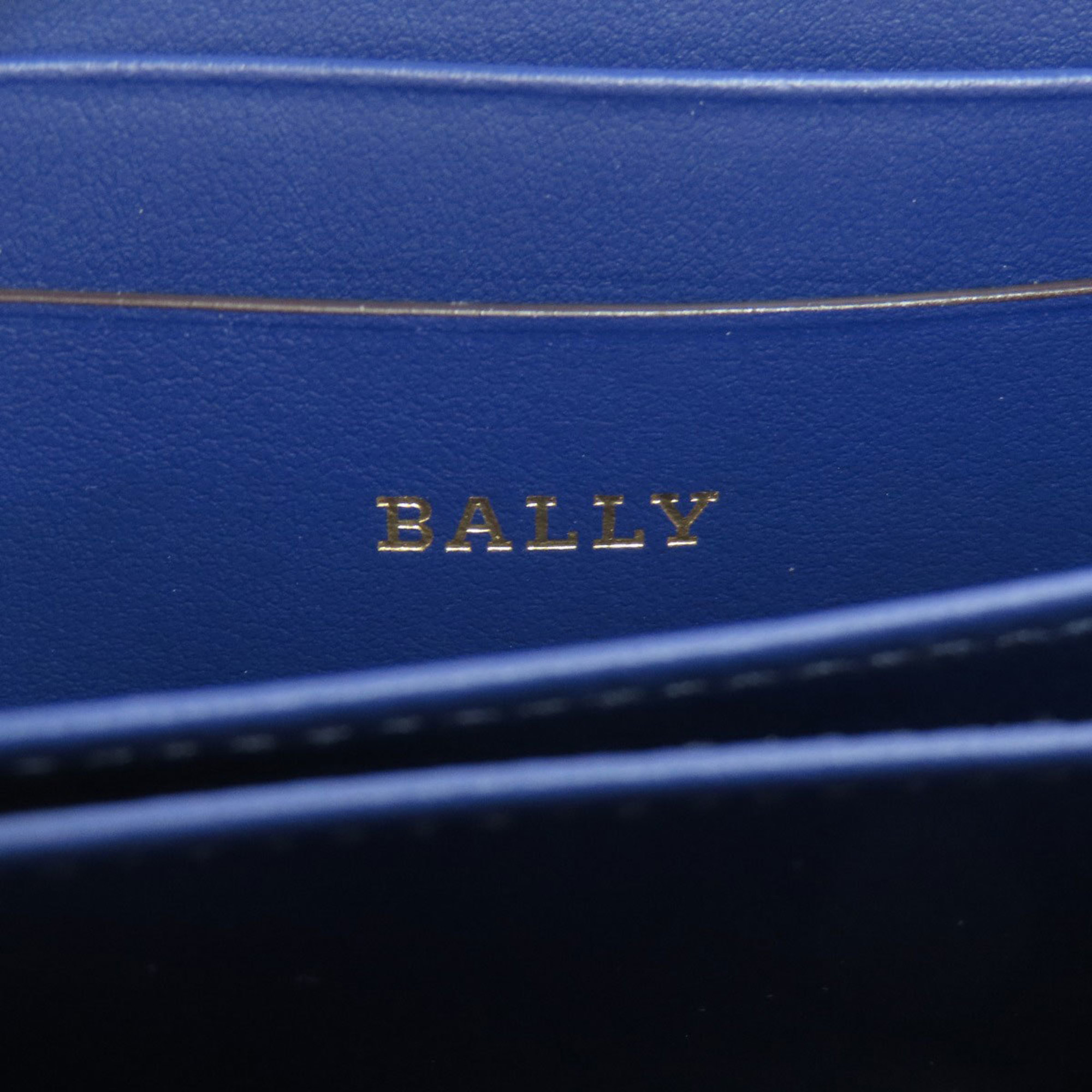 BALLY Bally Stripe Wallet/Coin Case Leather Women's